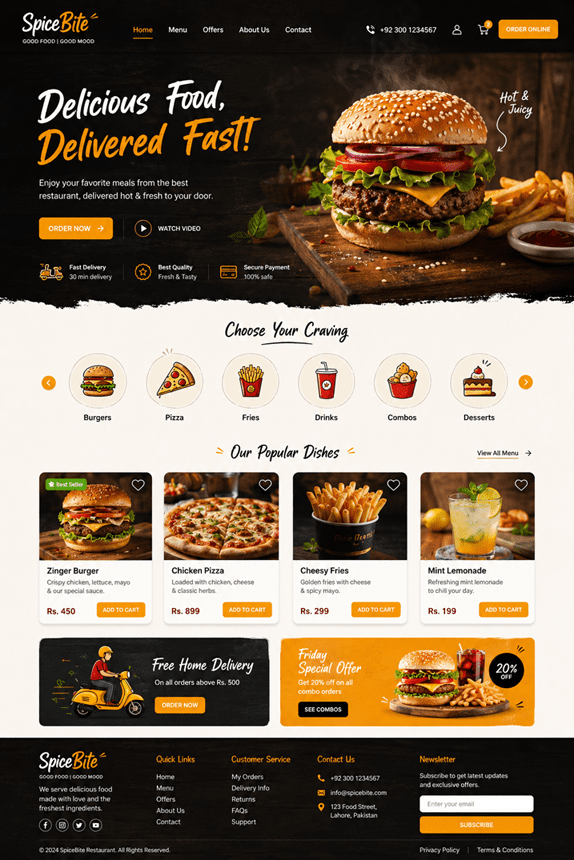 Burger Website