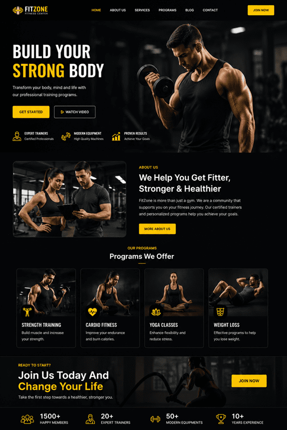 Gym Website