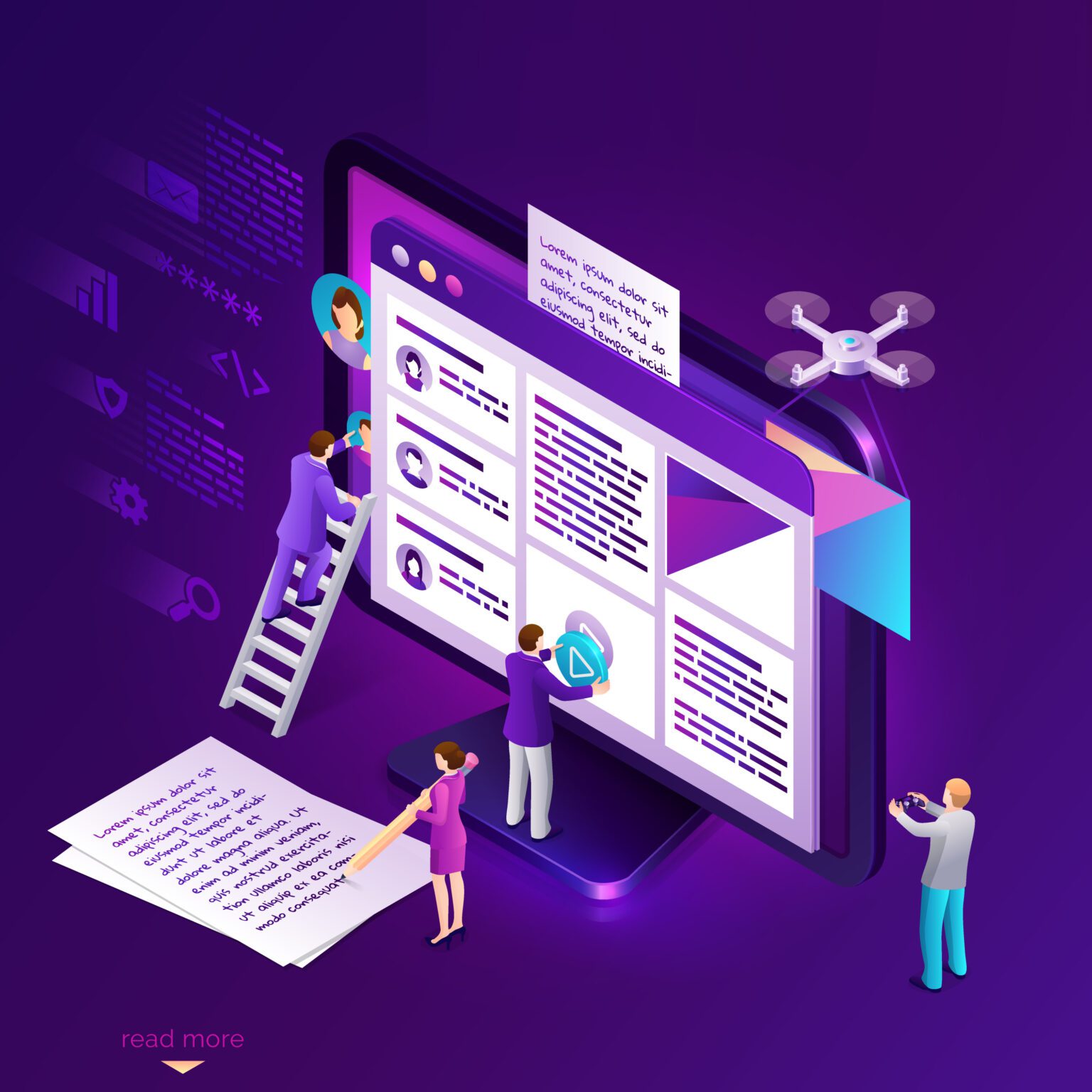 Professional content creation services